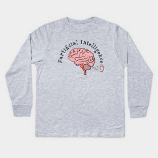 Fartificial Intelligence Kids Long Sleeve T-Shirt